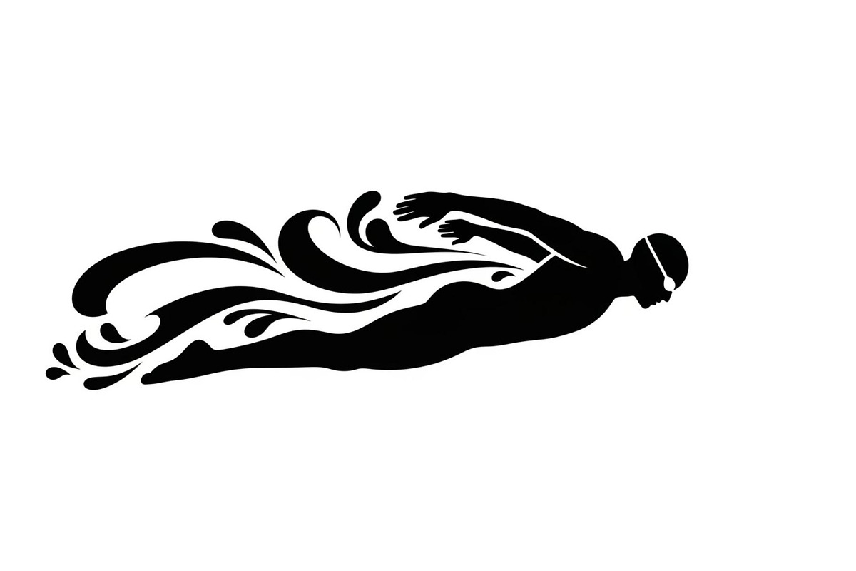 Swimming Sport Silhouette Vector Bun, an Illustration by jahid234 (Photo 46 of 51)