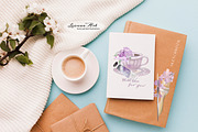 Lilac Watercolor Clipart Set, a Seasonal Illustration by Leonaa art (Thumbnail 4 of 8)