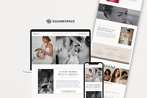 Squarespace Salon Website Template