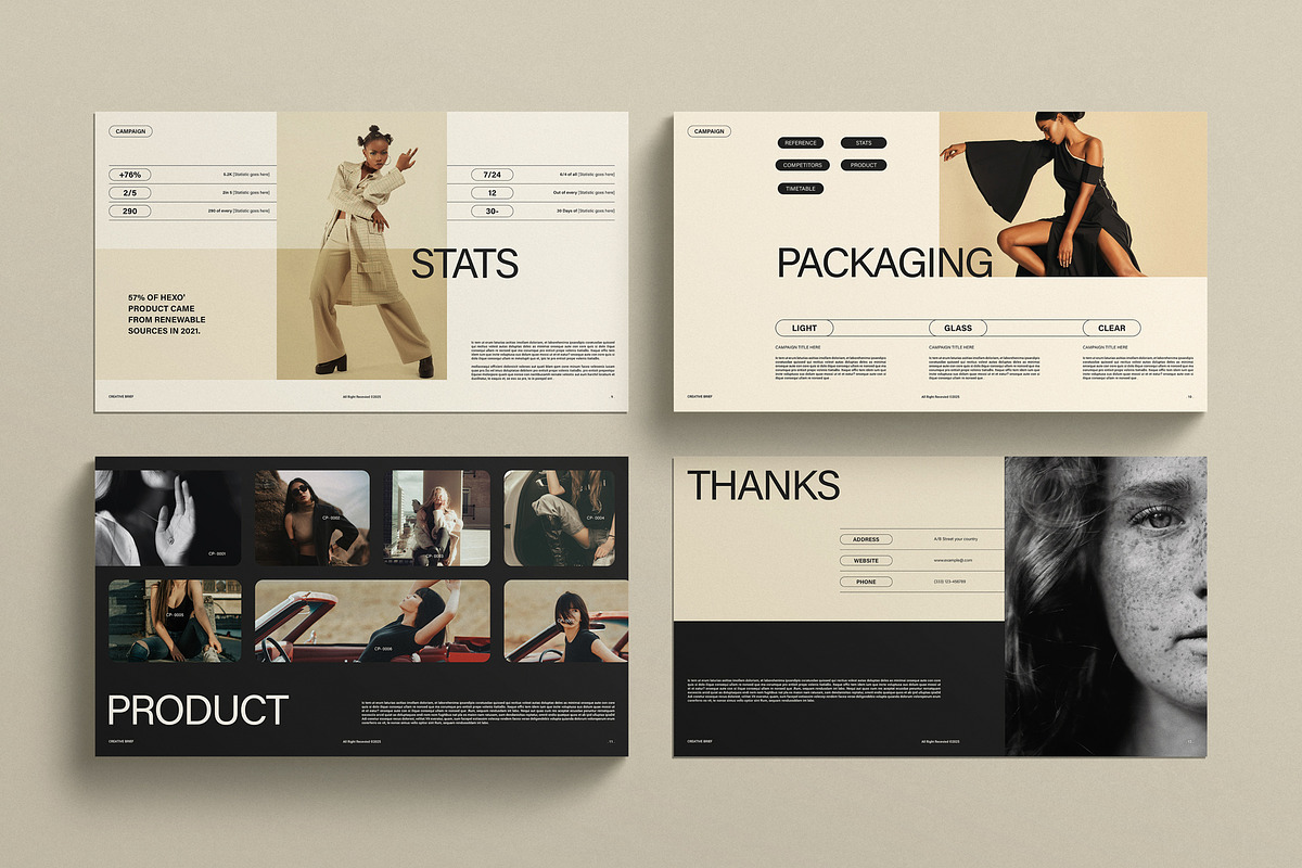 Creative Brief Presentation Template, a Presentation Template by TemplatesForest (Photo 4 of 4)