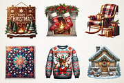 Cozy Christmas Sublimation Designs, an Illustration by RobertsArt (Thumbnail 2 of 7)