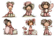 Whimsical Easter Fairy Clipart, an Illustration by Dream Creation (Thumbnail 6 of 7)