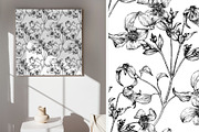 Flowers of Clematis. Botanical Set, a Decorative Illustration by ON_lineart_store (Thumbnail 8 of 10)