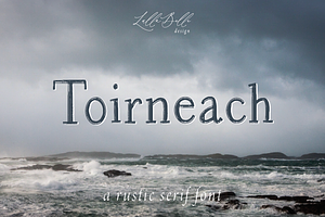 Toirneach A Rustic Serif Font