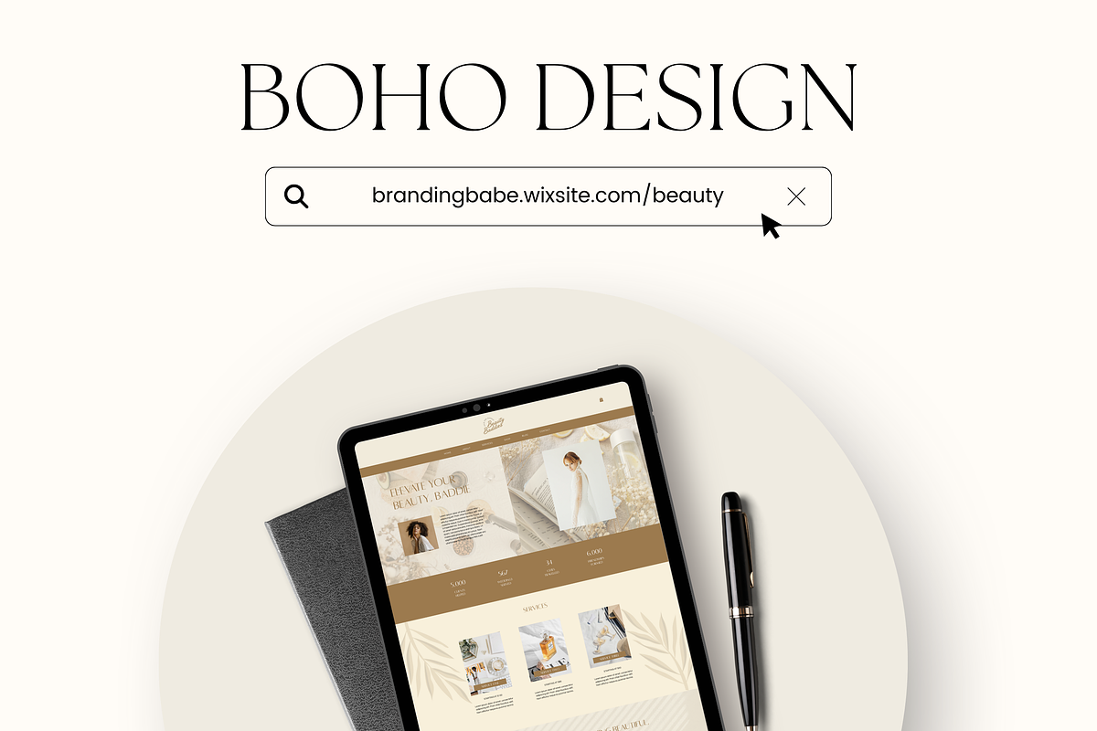 Wix Website Template Small Business, a Wix Template by Branding Babe Co. (Photo 7 of 10)