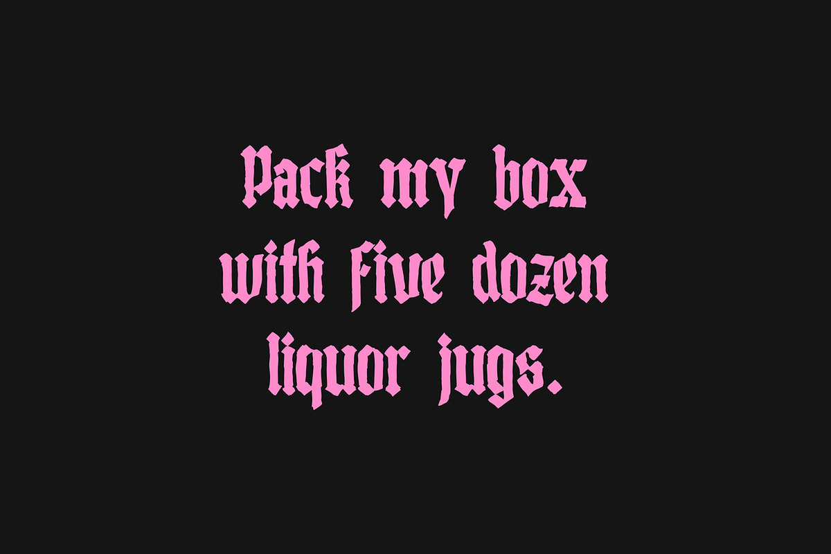Black Madness, a Blackletter Font by Mirco Zett (Photo 6 of 7)