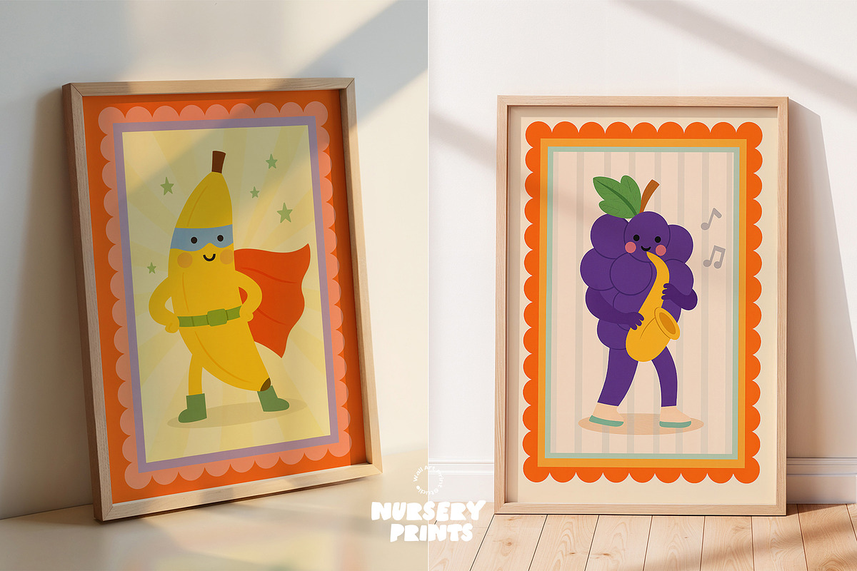 Nursery Prints, a Graphic by Wall Art Print Studio (Photo 9 of 15)