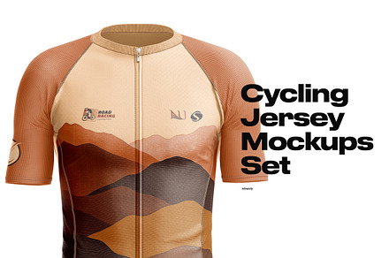 Cycling Jersey Mockups Set, a Shirt Mockup by rebrandy