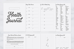 Fully Editable Health Journal