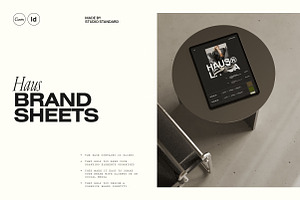 HAUS Brand Sheets