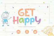 Get Happy, a Font by khurasan (Thumbnail 1 of 6)