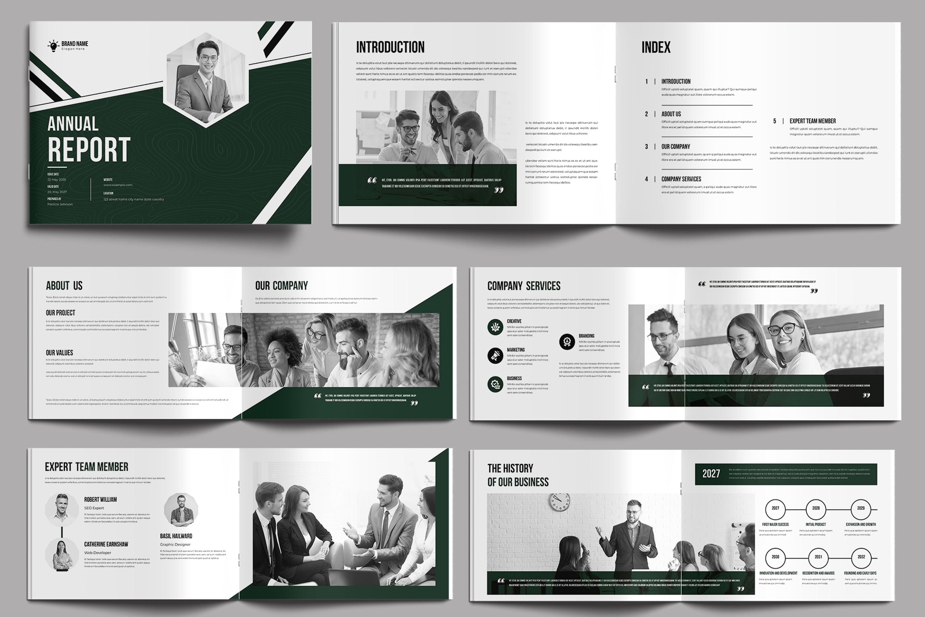 Annual Report Landscape Template