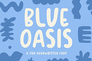 Blue Oasis - Handwritten Font, a Handwritten Font by ariodsgn (Thumbnail 1 of 10)