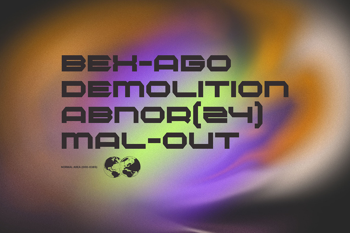 BEXAGO - Futuristic Techno Font, a Sans Serif Font by Enxyclo Studio (Photo 6 of 10)