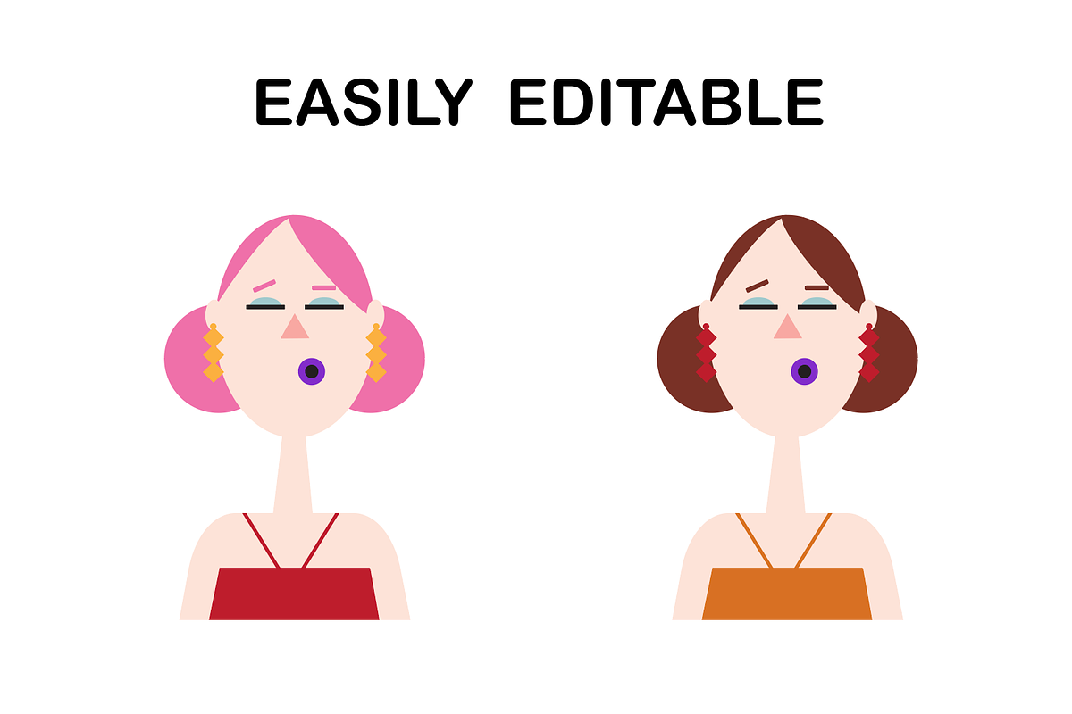 22 Modern People Avatars Set, an Icon by Yours Truly (Photo 3 of 4)