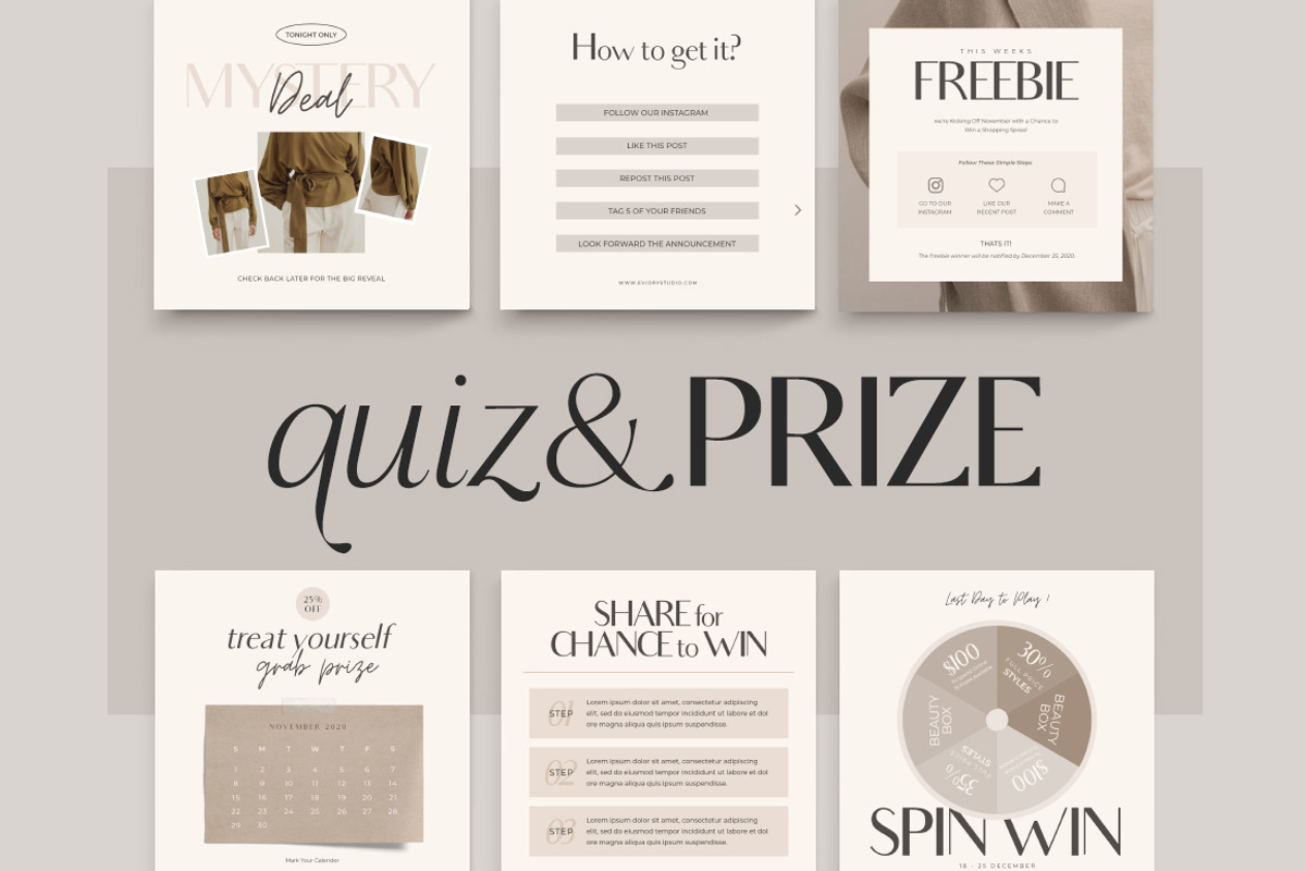 Instagram Shop Engagement | CANVA PS, a Social Media Template by Eviory (Photo 12 of 19)