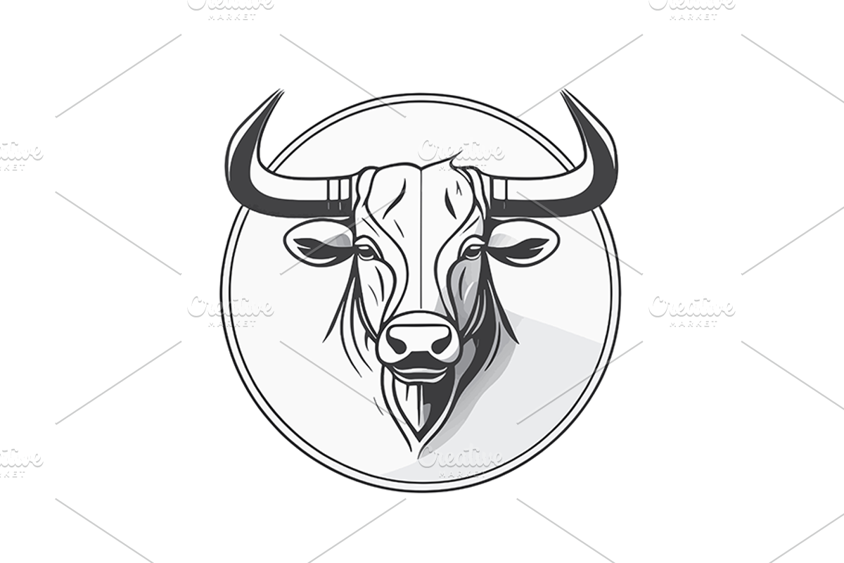Bull vector logo 5, a Branding & Logo Template by AyyazMomin (Photo 3 of 6)