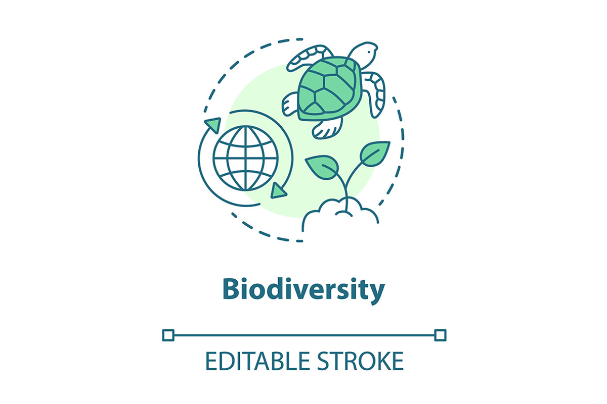 Biodiversity concept icon, an Outline Icon by IMG Visuals