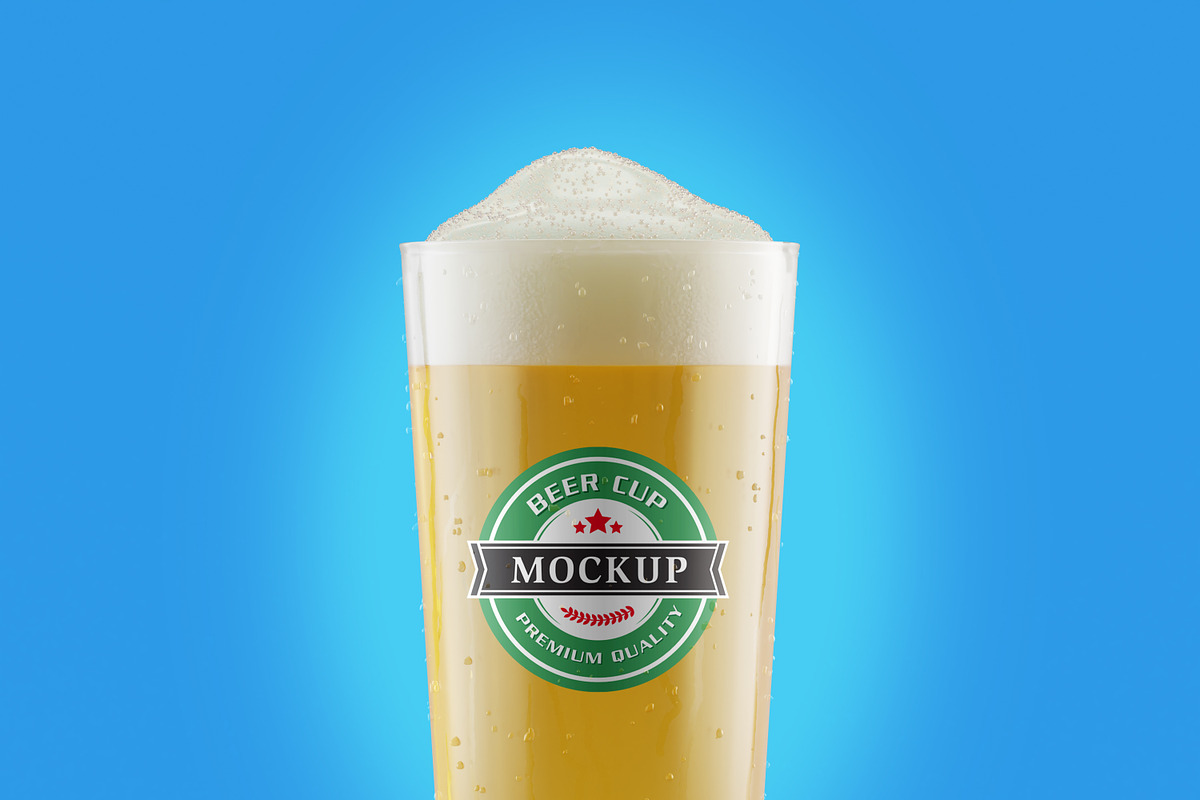 Realistic Beer Cup Mock-up, a Print Template by Propex (Photo 13 of 14)