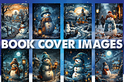 Winter Snowman Coloring Pages, an Animal Illustration by Design Station (Thumbnail 4 of 5)