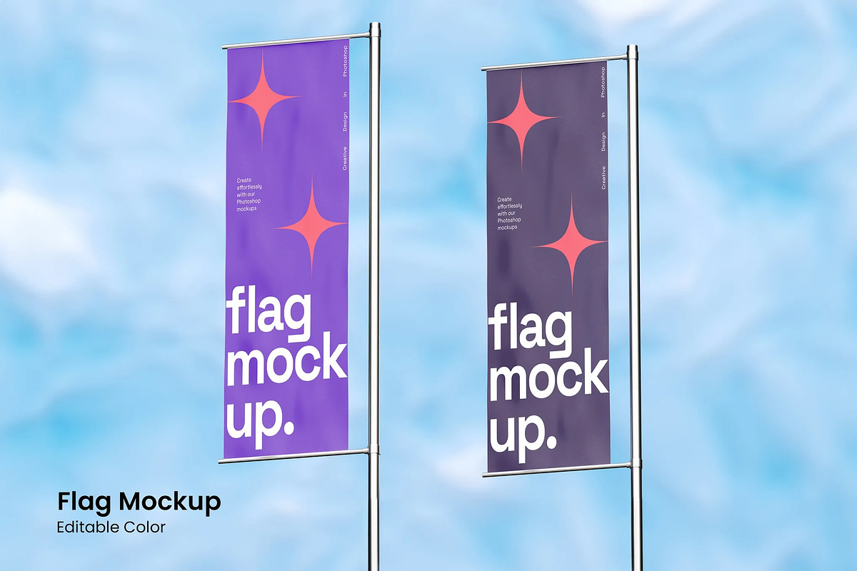 Flag Mockup, an Advertising Mockup by renderstockmarket
