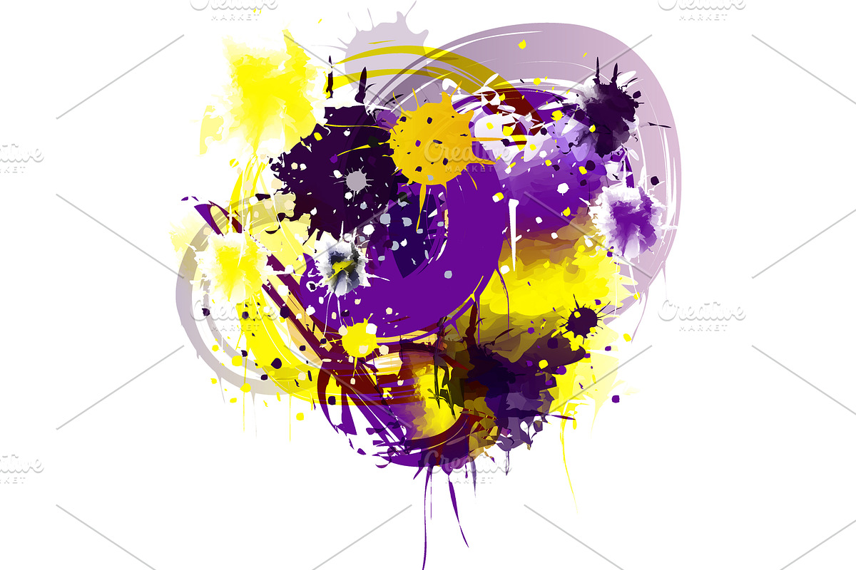 Watercolor illustration.Color stains, a Decorative Illustration by Kseniia_designer's shop (Photo 7 of 8)