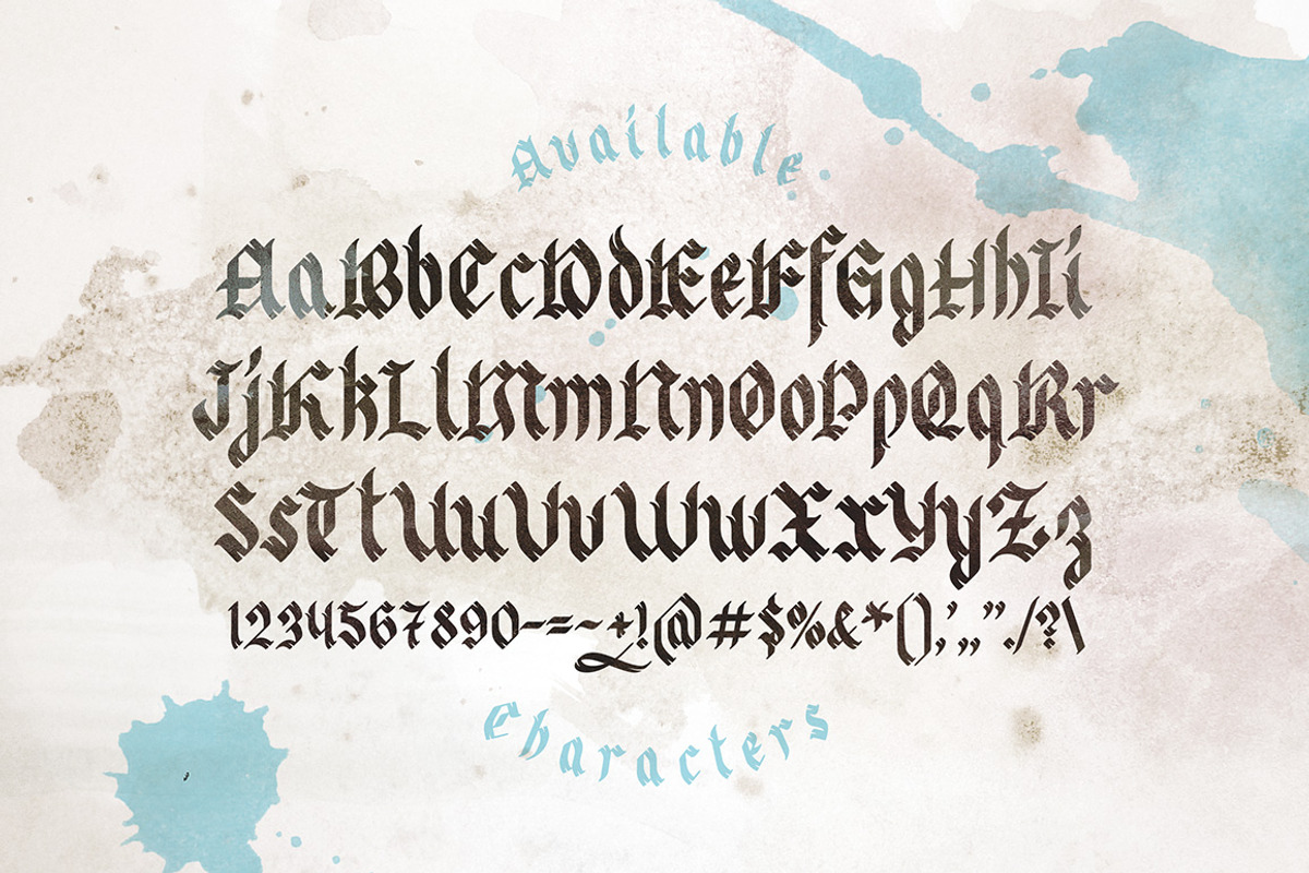 Odd times typeface + bonus graphics preview 3