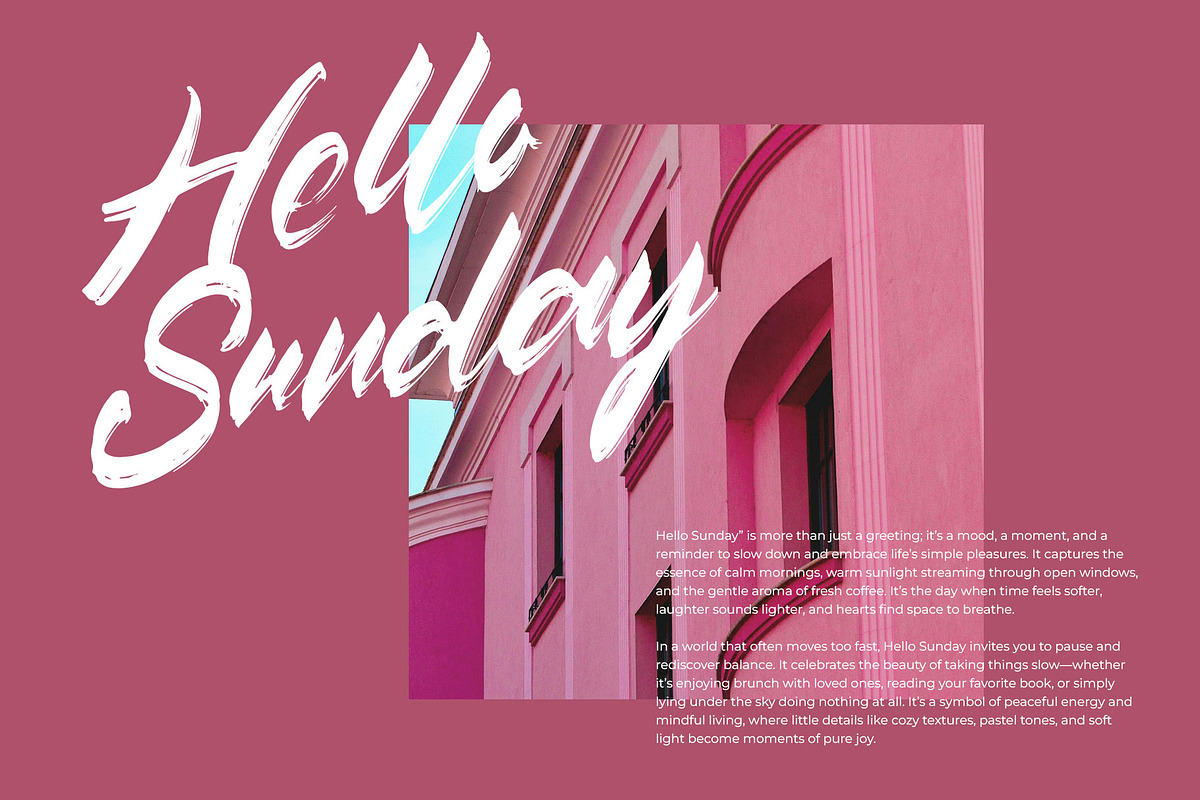 Pink Culture Modern Brush Font, a Script Font by RantautypeStudio (Photo 8 of 13)
