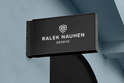 Logo Mockup Modern Hanging Sign, an Advertising Mockup by Asylab (Thumbnail 3 of 5)