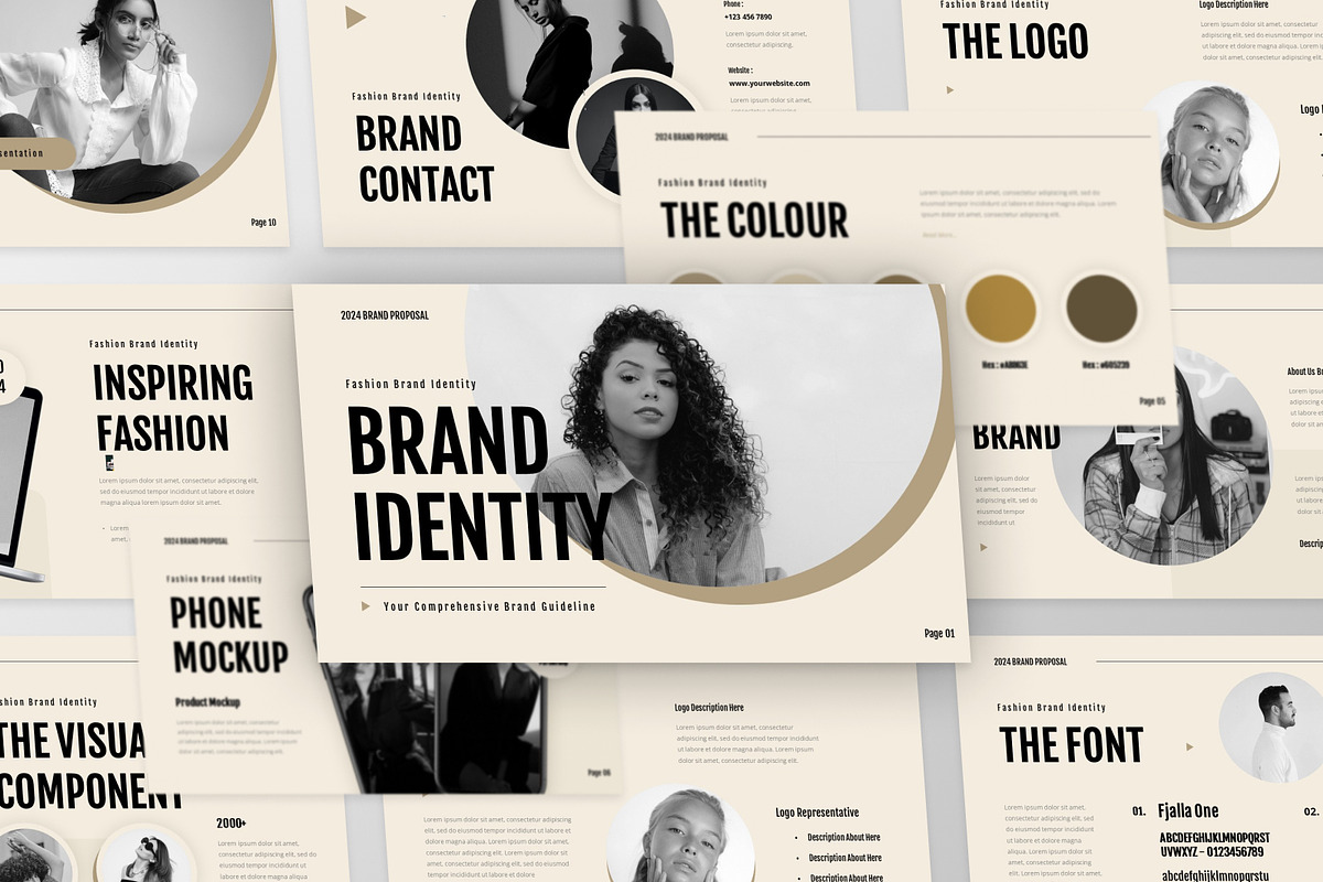 Brand Identity PowerPoint Template, a Presentation Template by MtvtdArt (Photo 5 of 6)