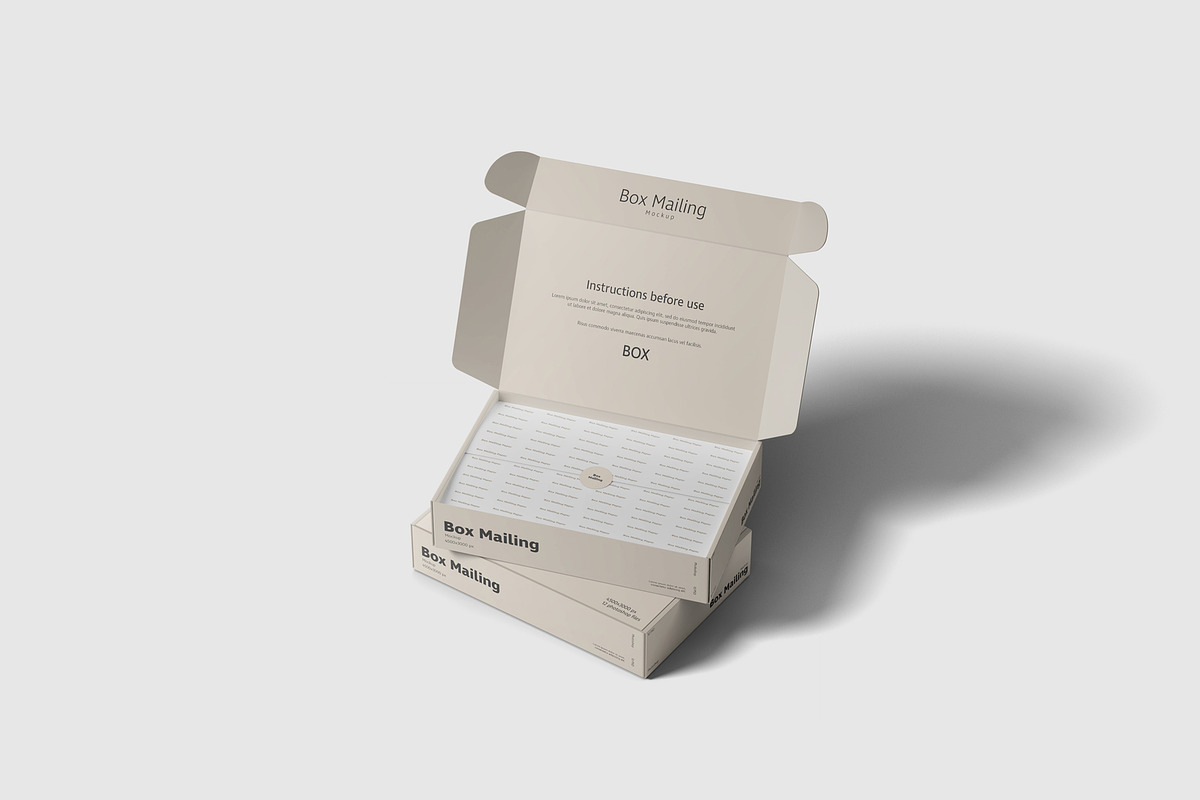 Mailing Box Mockup, a Packaging Mockup by scribrostudio (Photo 8 of 13)