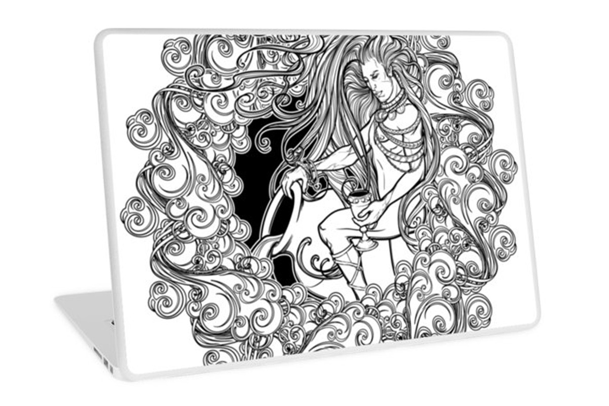 Inky Zodiac - Element of Air, a Decorative Illustration by AntonPix Studio (Photo 8 of 14)