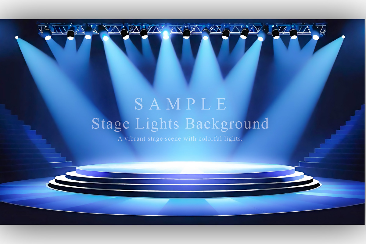 15 Stage Lights Background, a Background Graphic by NOMO DESIGN (Photo 2 of 16)