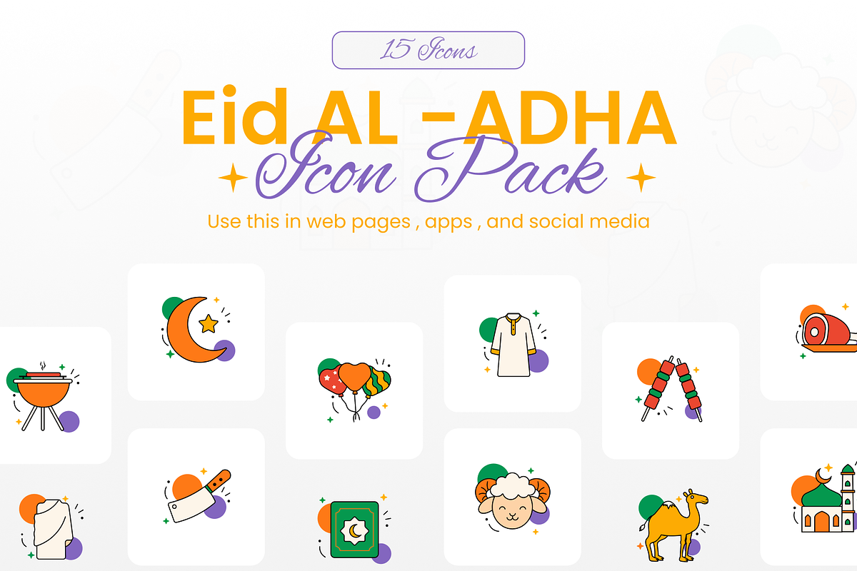 Eid Al-Adha Icon Pack, a Solid Icon by Premast (Photo 5 of 7)