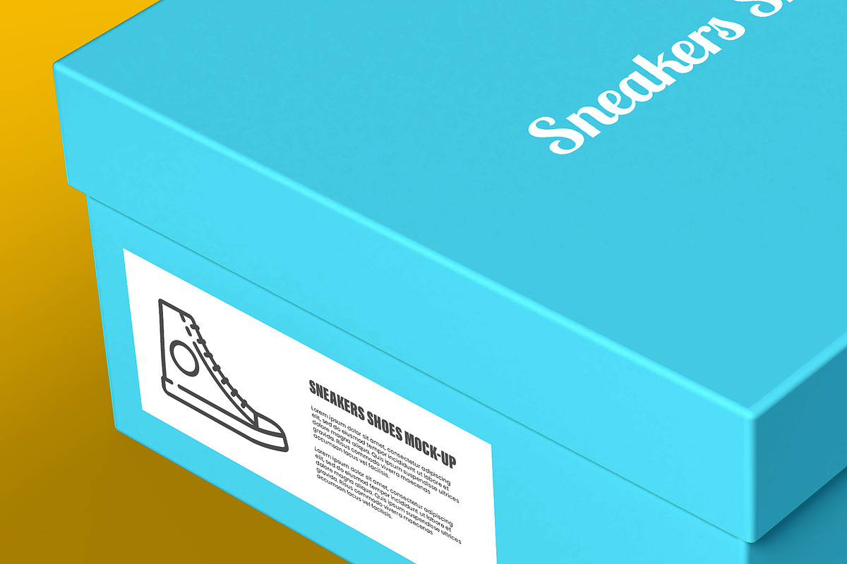 Sneakers Shoes Mockup - 9 views, a Packaging Mockup by Illusiongraphic (Photo 20 of 28)
