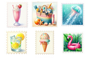 Summer Postage Stamp, an Illustration by Designking (Thumbnail 2 of 4)