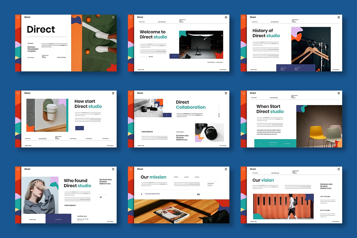 Direct - Business Google Slide Templ, a Presentation Template by Dens Creative Studio (Photo 2 of 6)