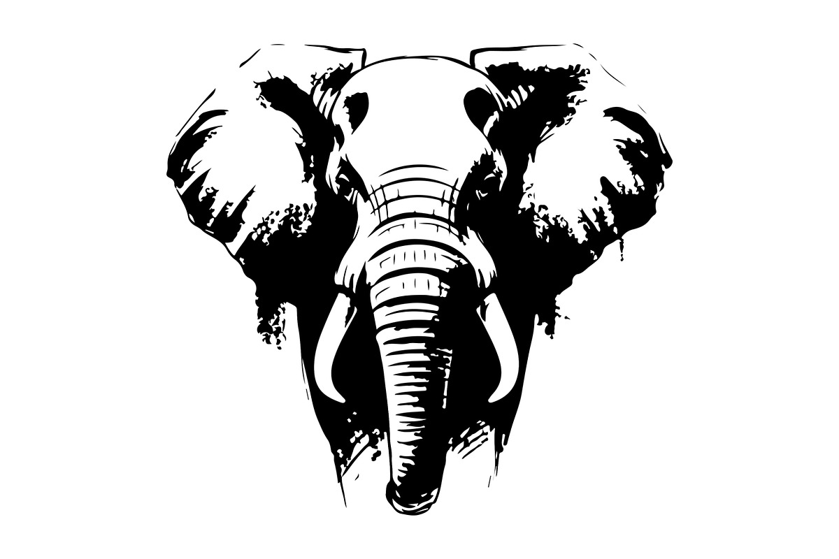 Elephant Vector Elements Bundle, an Animal Illustration by balal (Photo 15 of 17)