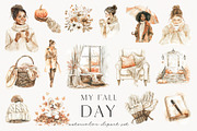 My Fall Day, a Seasonal Illustration by PeDe Designs (Thumbnail 2 of 12)