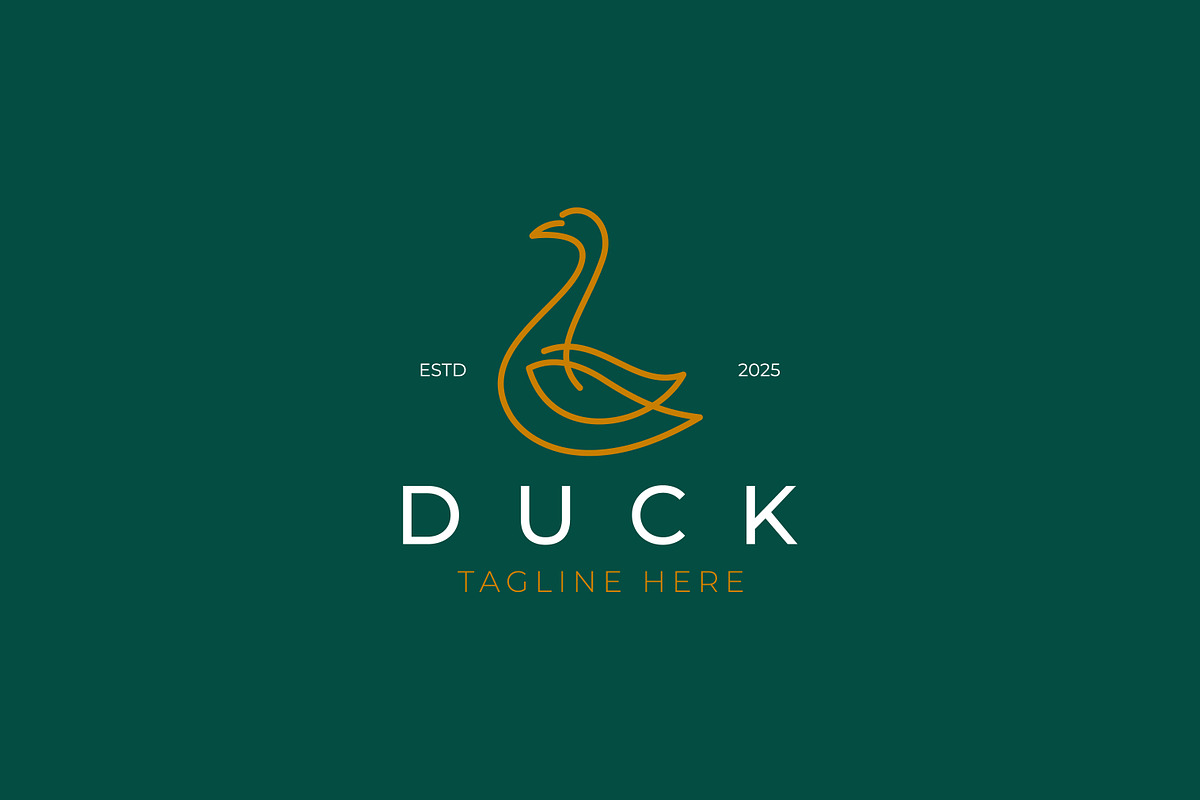 Iconic Line Art Swan or Duck Logo, a Branding & Logo Template by Signatoro (Photo 3 of 3)