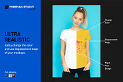 T-Shirt Mock-Up Set, a Shirt Mockup by Freeman Studio (Thumbnail 3 of 15)