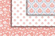 18 Versailles style papers + frames, a Pattern Graphic by CLIPART GARDEN (Thumbnail 2 of 5)