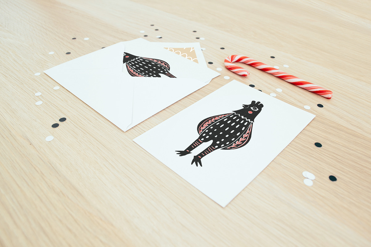 CUTE ANIMALS | Linocut | Vintage, an Animal Illustration by Mii Lab (Photo 6 of 11)