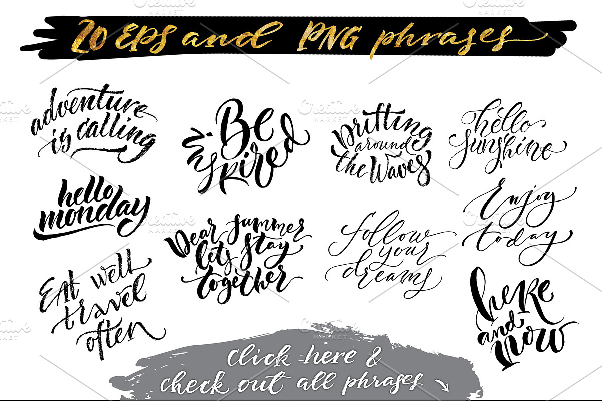 Travel Blog Photo+Handlettering Set, a Social Media Template by Spencerian Sisters (Photo 4 of 5)
