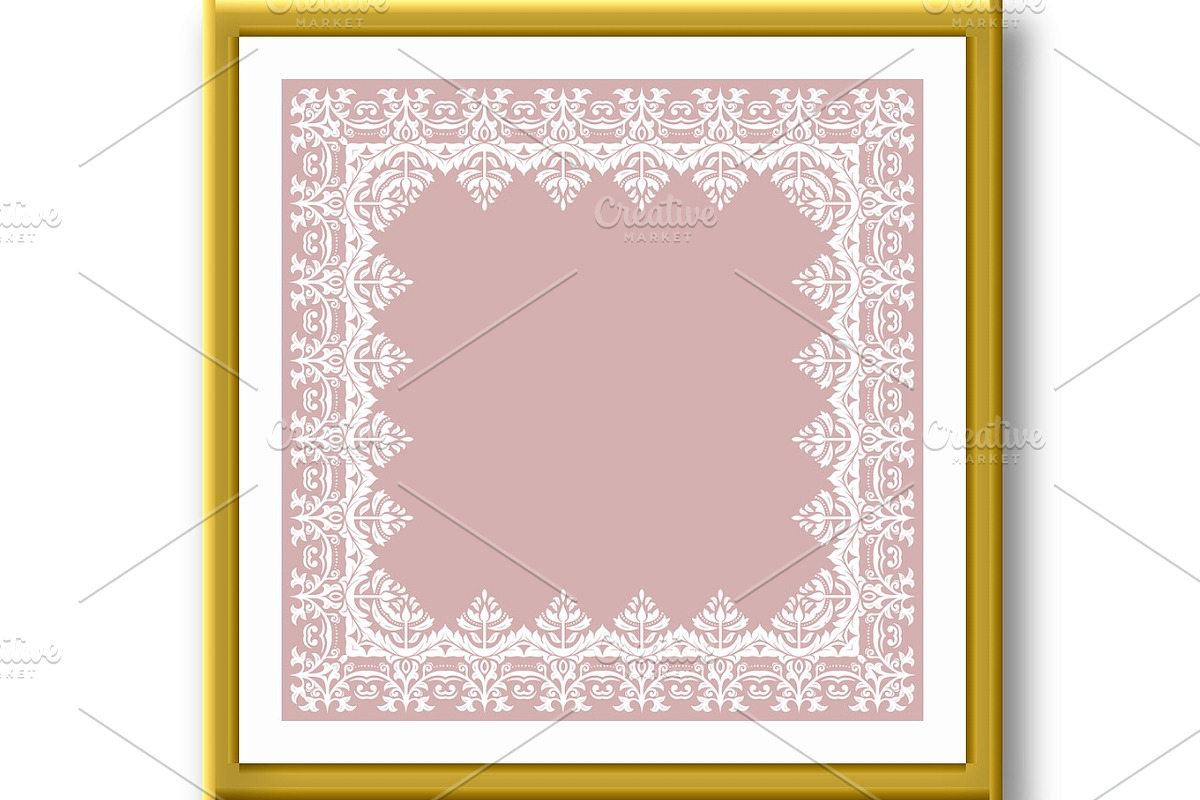 Floral Fine Frame, a Pattern Graphic by FineArtStudio (Photo 2 of 3)