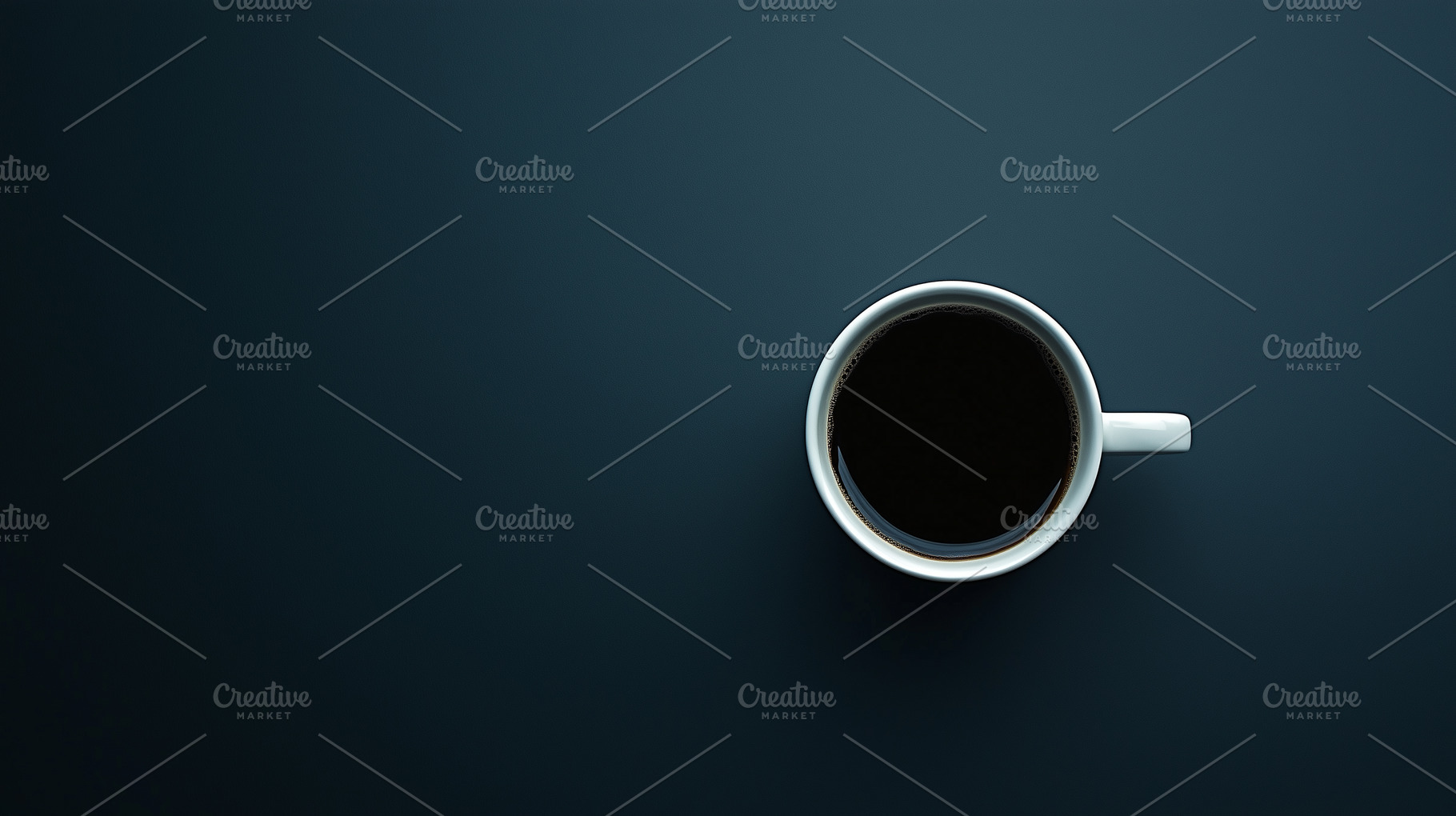 Minimalist top view of a white cup, a Food & Drink Photo by MistyDay