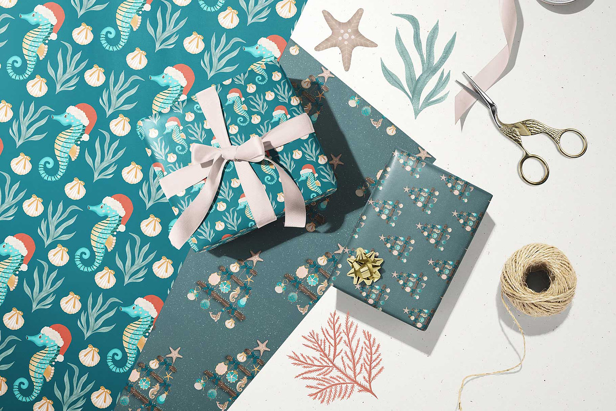Coastal Christmas Beach Clipart, an Illustration by The Audacious Brush (Photo 11 of 13)