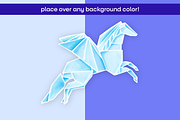 12 Handmade Origami Animals Clip Art, an Animal Illustration by Onyx Templates (Thumbnail 3 of 3)