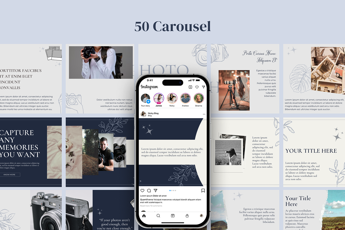 Bolari Canva Social Media Templates, a Social Media Template by VeliusCreativeStudio (Photo 5 of 9)