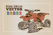 Atv Four-wheeler Illustration, a Transportation Illustration by cvcreative (Thumbnail 1 of 2)